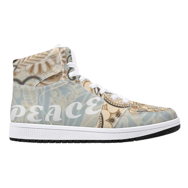 Peace and Love 2 High-Top Leather Sneakers