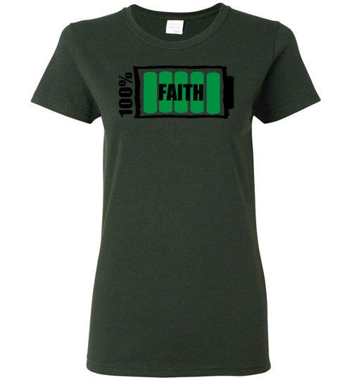 100% Faith Ladies T