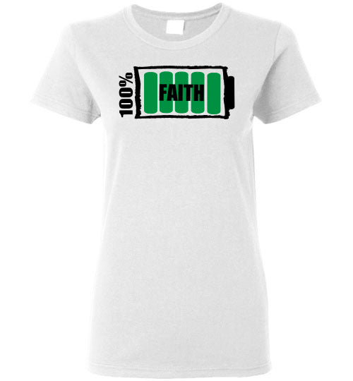 100% Faith Ladies T