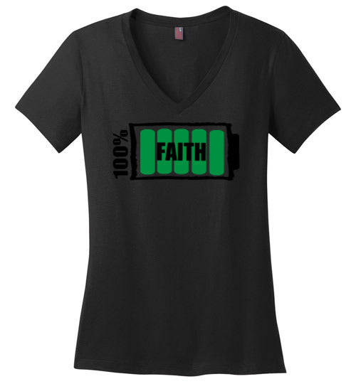 100% Faith Ladies T