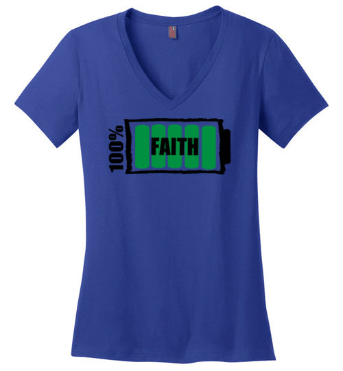 100% Faith Ladies T