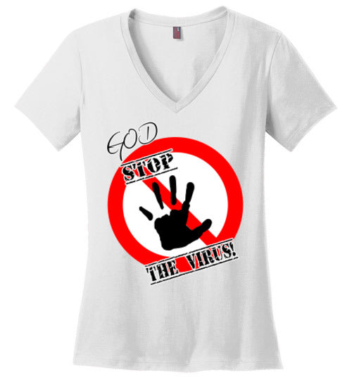God Stop The Virus Ladies T