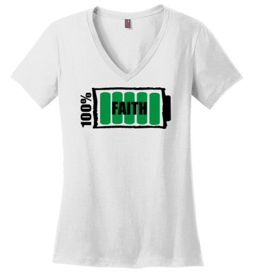100% Faith Ladies T