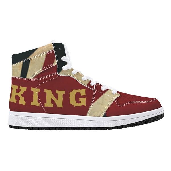 D16 High-Top Leather Sneakers - White