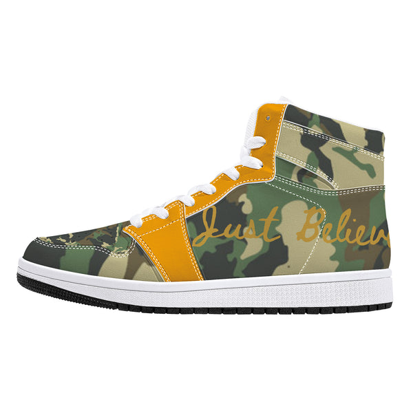 Just Believe High-Top Leather Sneakers