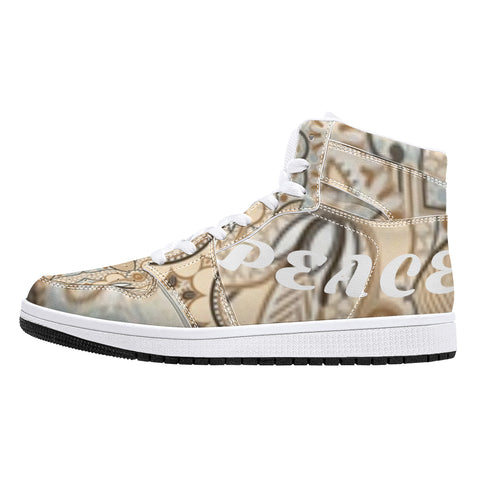 Peace and Love 2 High-Top Leather Sneakers