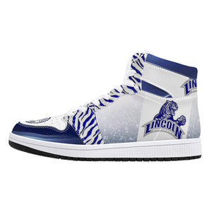 Lincoln University - Mo High-Top Leather Sneakers - White