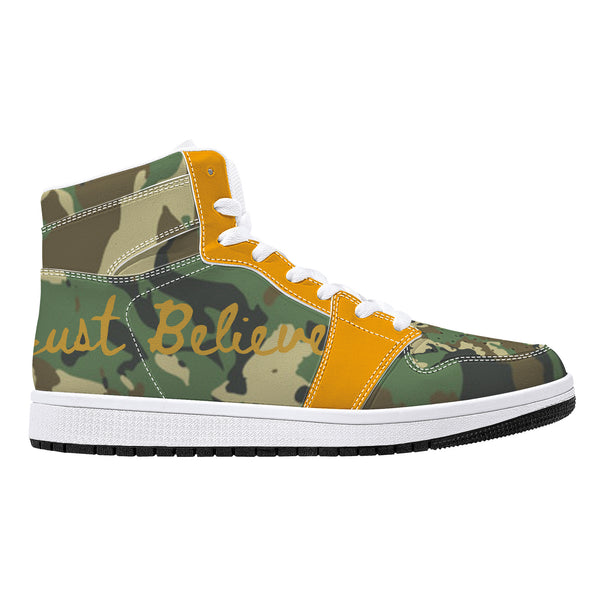 Just Believe High-Top Leather Sneakers