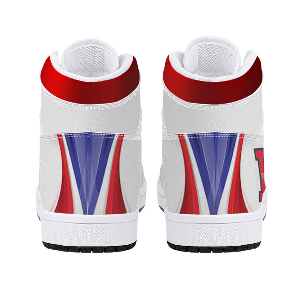 Howard University High-Top Leather Sneakers - White