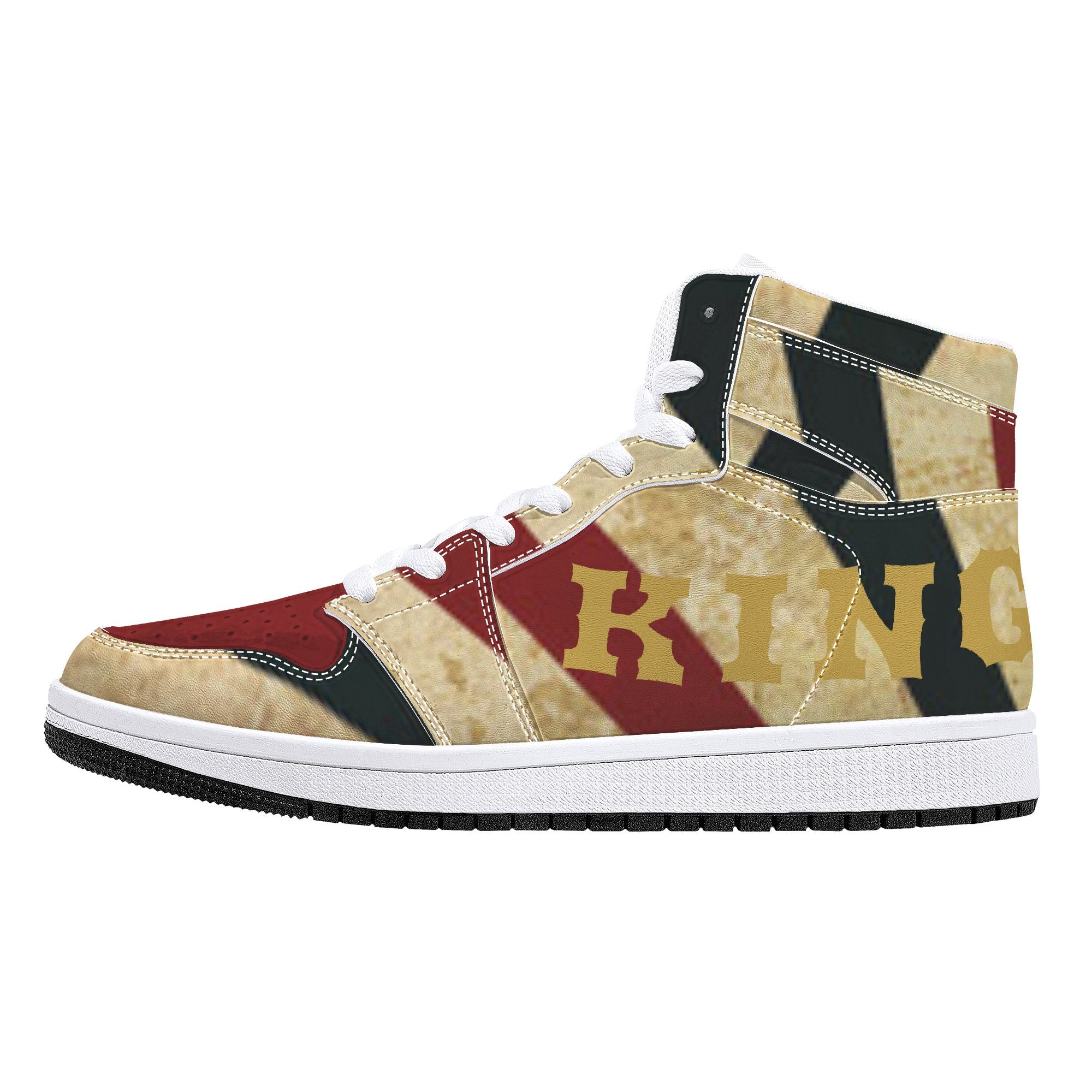 D16 High-Top Leather Sneakers - White