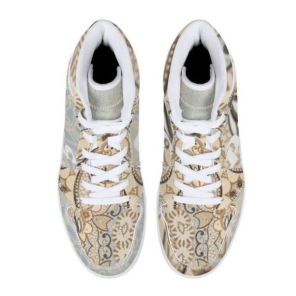 Peace and Love 2 High-Top Leather Sneakers