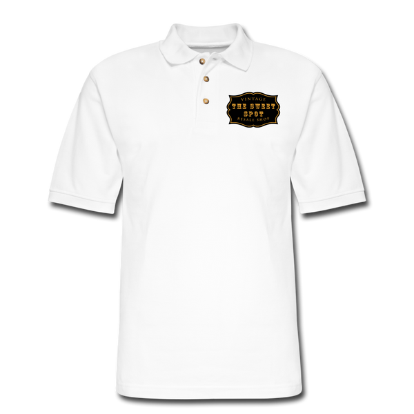 Men's Pique Polo Shirt - white