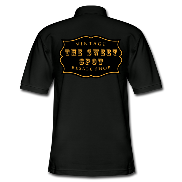 Men's Pique Polo Shirt - black