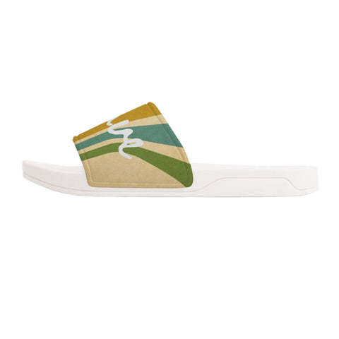 Melanin Love Slide Sandals - White Bottoms
