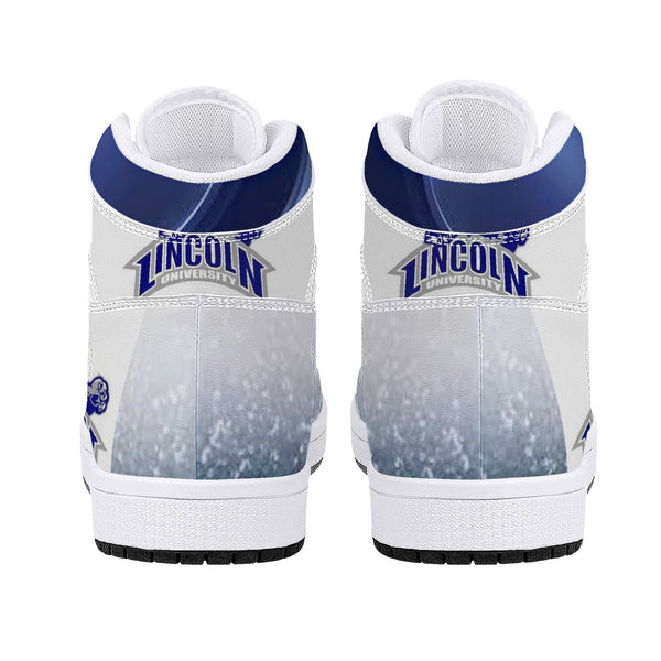 Lincoln University - Mo High-Top Leather Sneakers - White